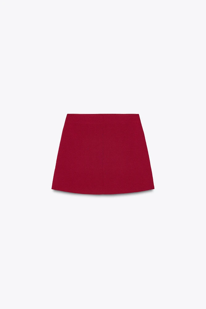 BASIC KNIT MINI SKIRT