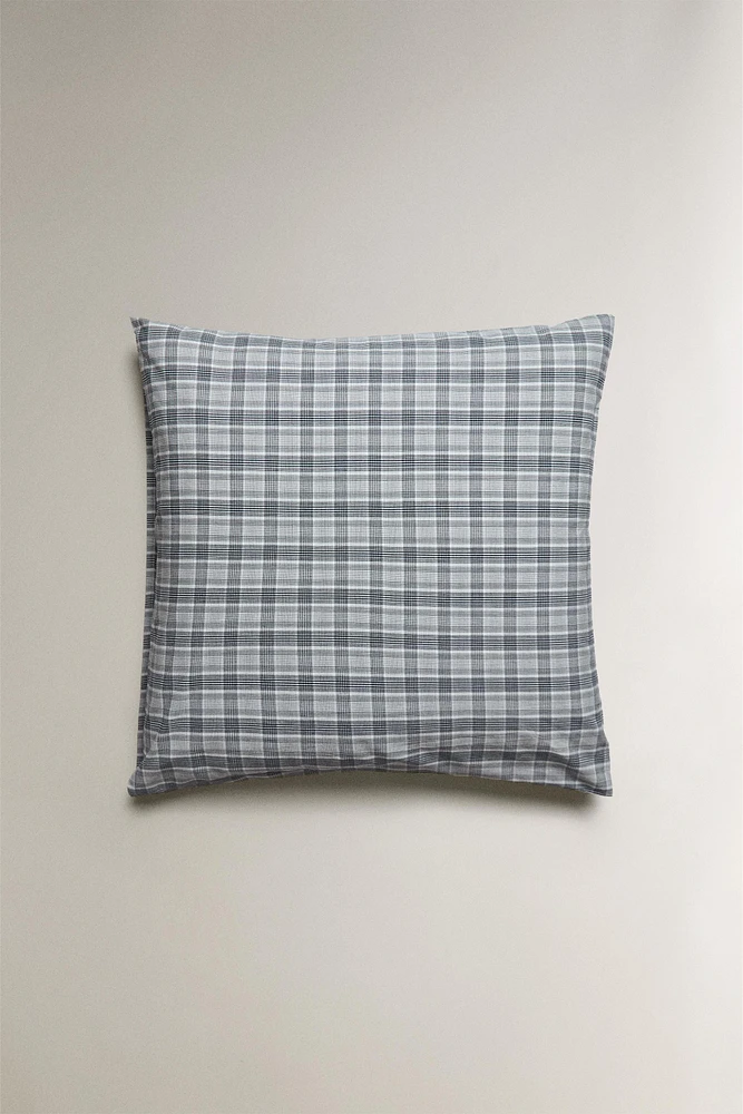 TAIE D’OREILLER COTON FIL TEINT