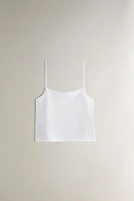 TOP JERSEY DE COTON BRETELLES