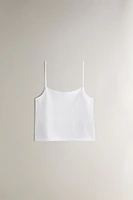 TOP JERSEY DE COTON BRETELLES