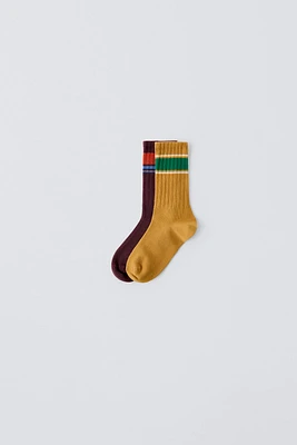 TWO-PACK OF STRIPED SOCKS