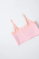 9-14 ANS/ LOT DE DEUX HAUTS DÉTAILS FLUO