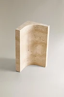 TRAVERTINE STONE BOOKEND