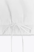 T-SHIRT EN COTON FRONCÉ