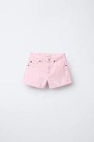 BERMUDA EN DENIM RAYURES