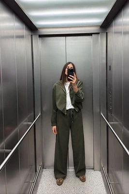 TEXTURE HOODIE BOMBER JACKET