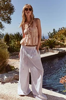 LINEN ELASTIC TOP