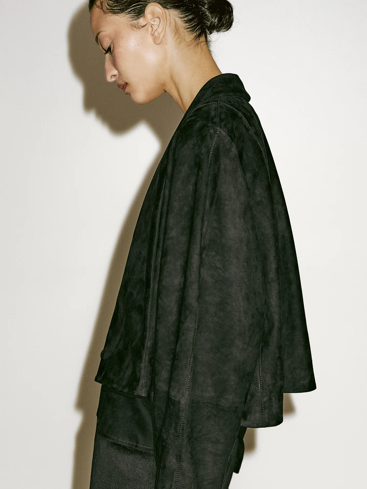 Short suede leather jacket - Limited Edition