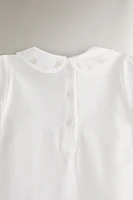 BAVOIR ENFANT BRODERIE FLEURS