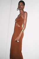 CUT OUT KNIT DRESS