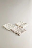 LOT DE 3 LANGES EN MOUSSELINE ENFANT LUNE
