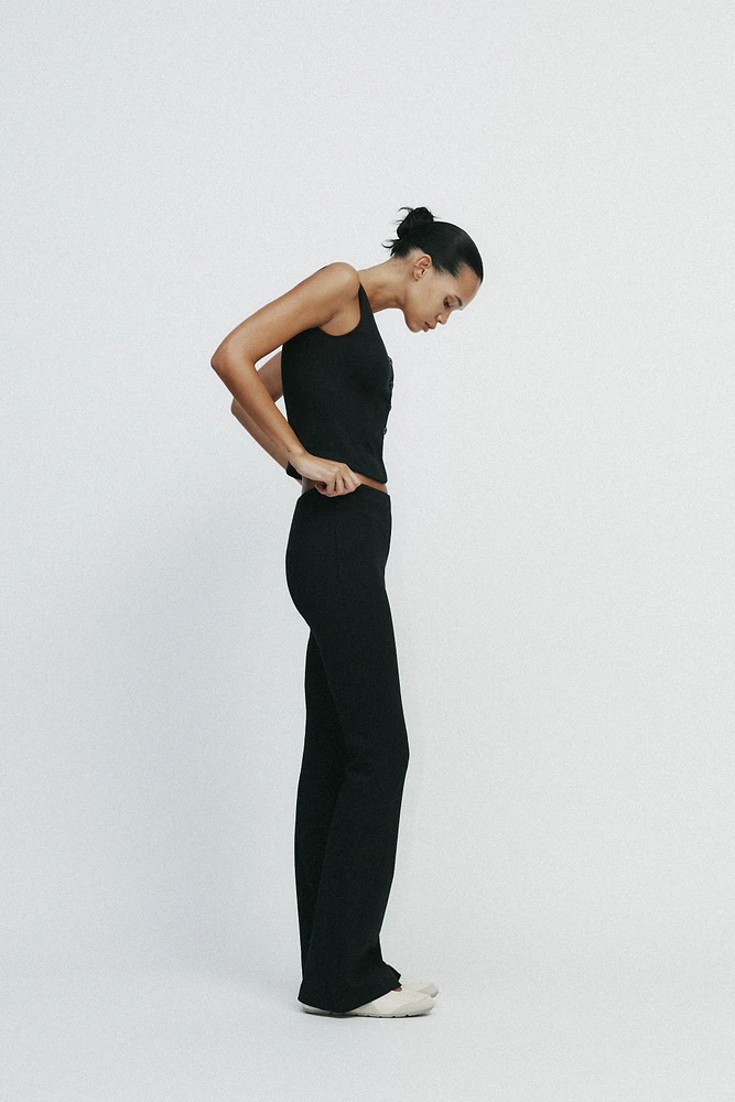 INTERLOCK FLARE PANTS