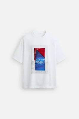 PRINTED PATCH T-SHIRT