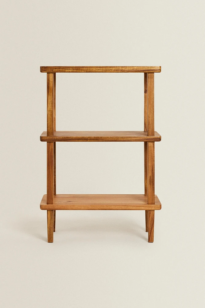 ACACIA WOOD SHELVING UNIT