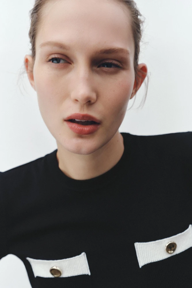 TOP WITH TRICOT DETAIL