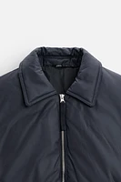 WAXED EFFECT PUFFER JACKET