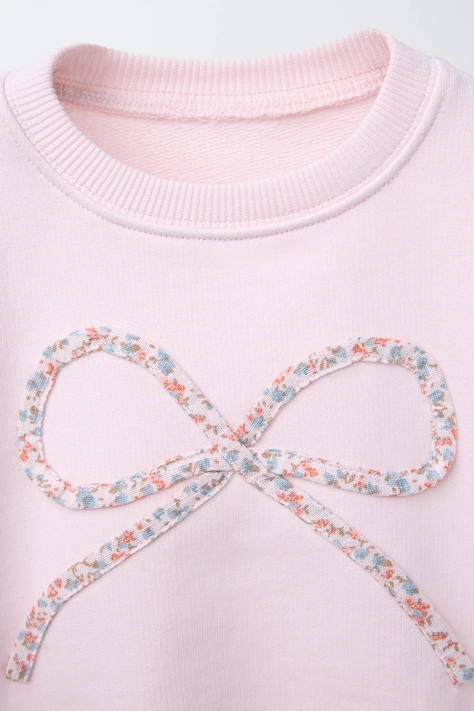 ENSEMBLE SWEAT AVEC PIÈCE ET LEGGING RIB IMPRIMÉ