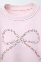 ENSEMBLE SWEAT AVEC PIÈCE ET LEGGING RIB IMPRIMÉ