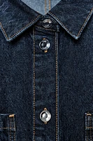 COMBINAISON COURTE EN DENIM Z1975 À MANCHES COURTES