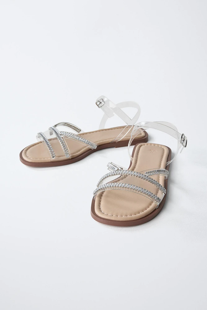 SANDALES EN VINYLE FANTAISIE