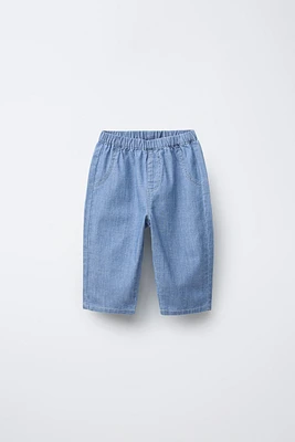 FLOWY BAGGY DENIM PANTS