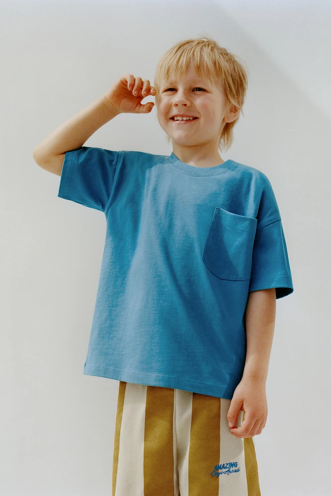 PLAIN POCKET T-SHIRT