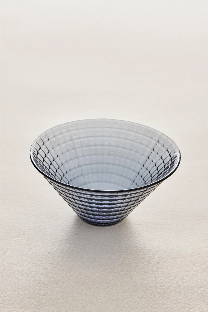 BOL VERRE RECYCLABLE COULEUR TEXTURE