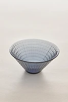 TEXTURED GLASS BOWL