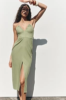 ROBE MIDI AVEC LIN