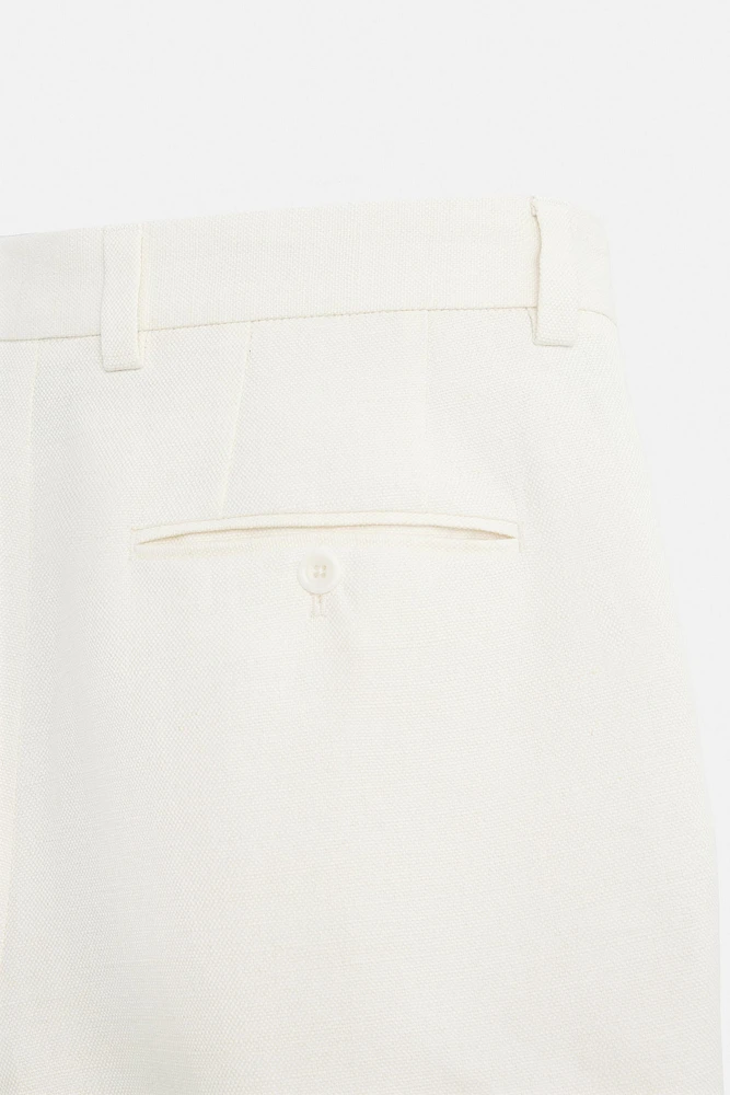 BERMUDA REGULAR FIT LIN - COTON ÉDITION LIMITÉE