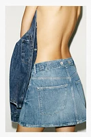 TRF BAGGY DENIM MINI SKIRT
