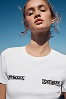 SHORT SLEEVE T-SHIRT WITH HARDWARE