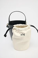 DRAWSTRING BUCKET BAG