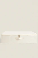 FOLDABLE STORAGE BOX WITH LID