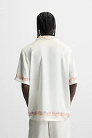 CHEMISE SATINÉE À IMPRIMÉS