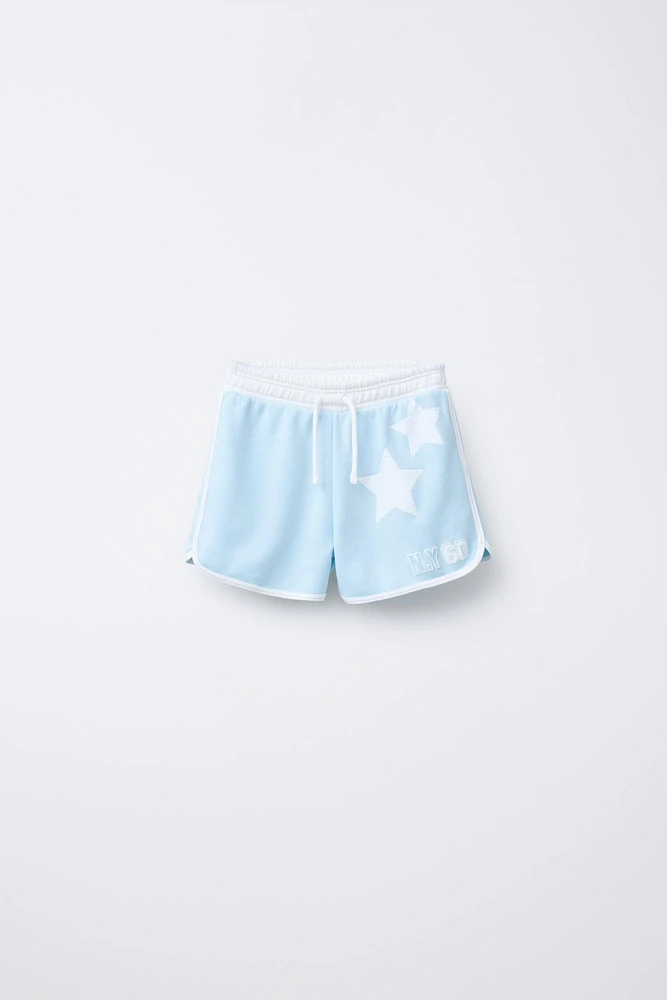 BERMUDA EN MOLLETON VARSITY