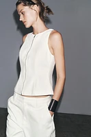 TOP EN DENIM ZIP ZW COLLECTION