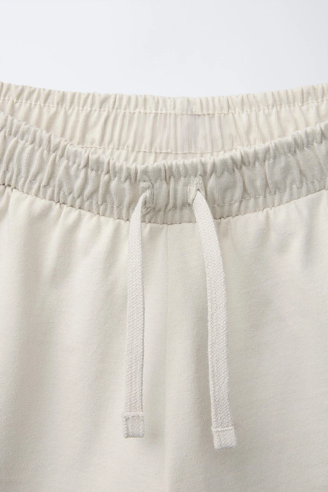 RIBBED T-SHIRT AND HEAVY BERMUDA SET
