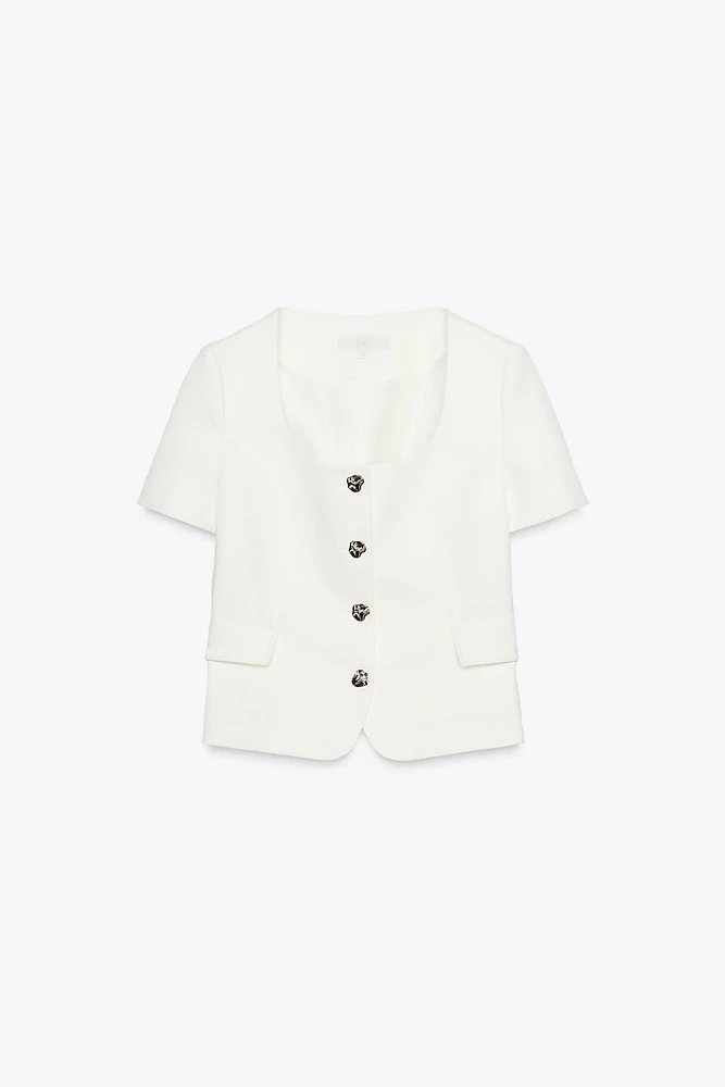 SHORT SLEEVE BLAZER