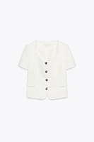 SHORT SLEEVE BLAZER