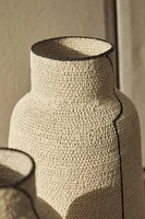 TALL SEAGRASS VASE WITH LINE