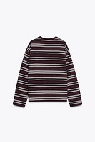 EMBROIDERED STRIPED T-SHIRT