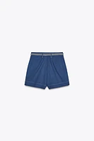 JUPE-CULOTTE CROISÉE CEINTURE