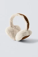 DOUBLE FACED HEART EAR MUFFS