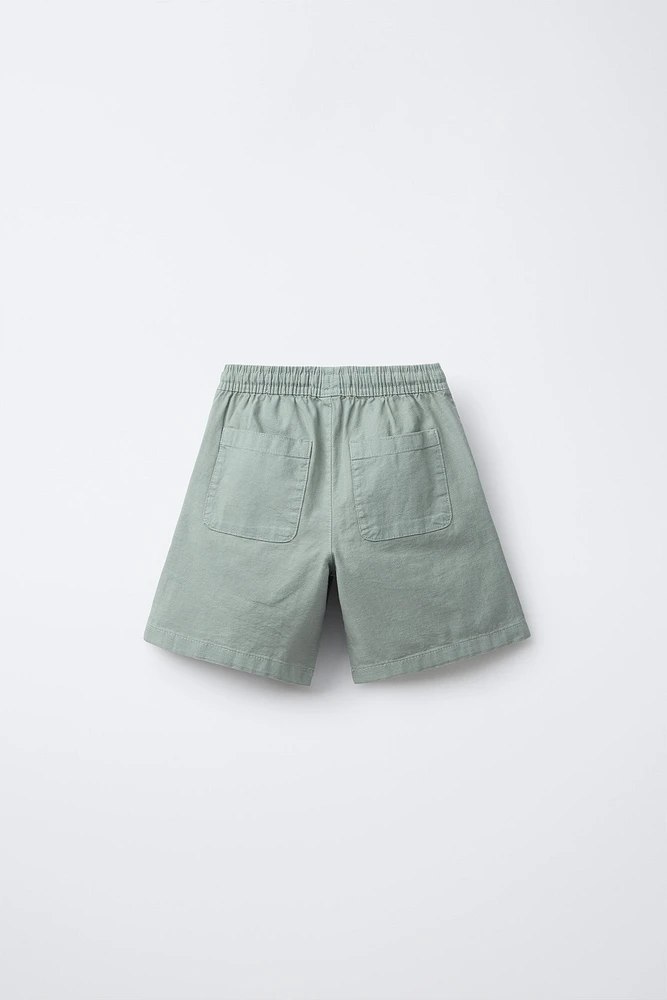 LABEL ELASTIC SHORTS
