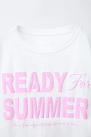 T-SHIRT À INSCRIPTION IMPRIMÉE