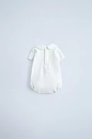 BODYSUIT WITH EMBROIDERED COLLAR