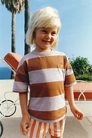 EMBROIDERED STRIPED T-SHIRT