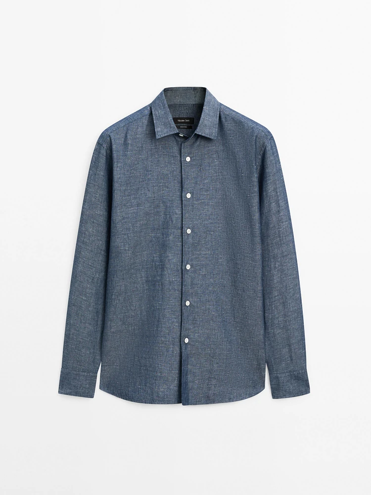 Regular fit denim shirt