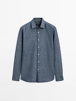 Regular fit denim shirt
